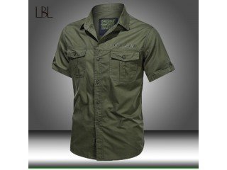Summer Tactical Military Cotton Shirts