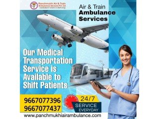 Get Panchmukhi Air and Train Ambulance Service in Guwahati for the Advanced Ventilator System