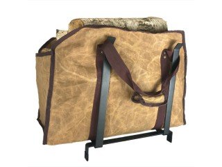 Canvas Log Carrier With Stand