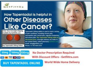 Buy Tapentadol Online - treatment of muscle injuries - Overnight Home Delivery with discount Price