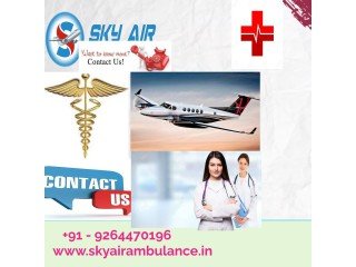 Hire Sky Air Ambulance from Kolkata to Delhi 24/7 hours