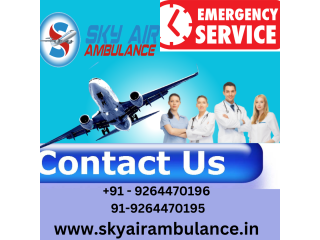 Sky Air Ambulance from Coimbatore with 24/7 Assistance