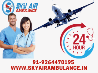 Sky Air Ambulance from Dimapur with Best Medical Management Team