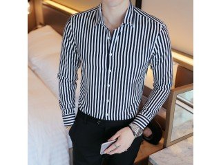 Fashion Striped Shirts Formal Wear
