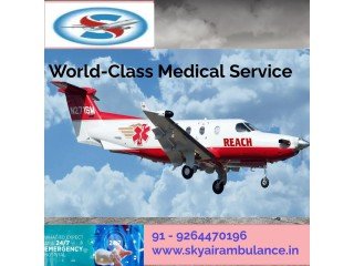 Sky Air Ambulance from Raipur to Delhi | Scheduled Flight