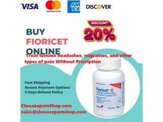 Buy Fioricet 40mg Online 20% Off Without Prescription For migraine relief