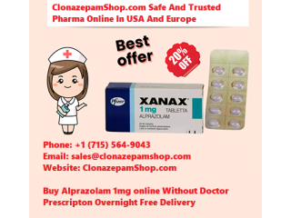 Buy Alprazolam 1mg Online Without Prescription With PayPal Payment Option