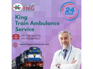 King Train Ambulance Service in Ranchi with Full ICU Medical Setup