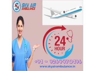 Sky Air Ambulance from Gwalior With Complete Hygiene